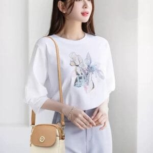 Girl with Premium Mobile Sling Bag