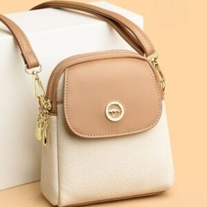 Premium Mobile Sling Bag - Cream