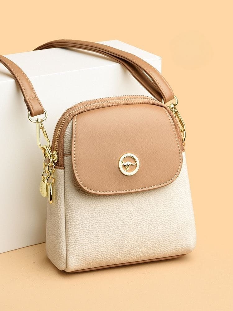 Premium Mobile Sling Bag - Cream